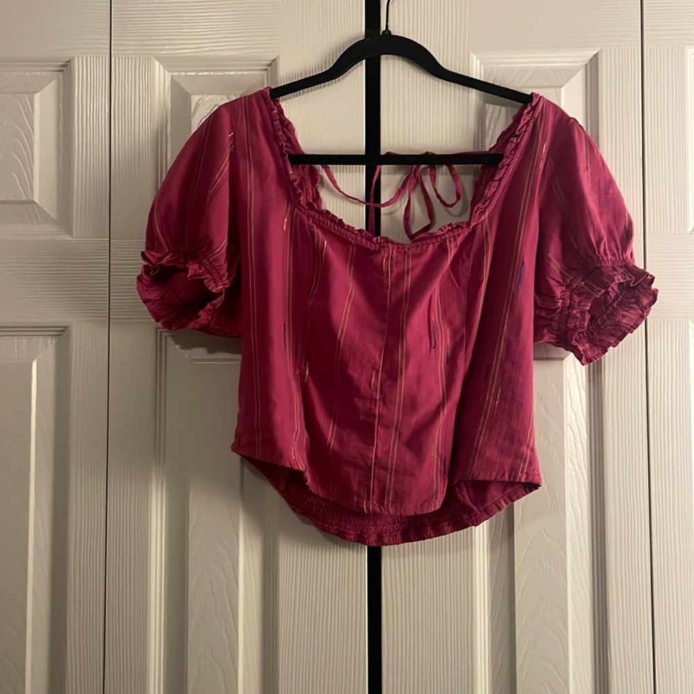 Pink madewell blouse